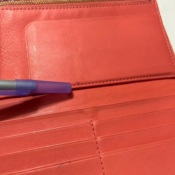 Marc By Marc Jacobs Burgundy Leather Trifold Wallet - Picture 11 of 15